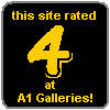 My site rated 4 at A1 Galleries!